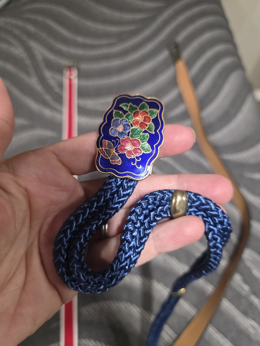 Vintage Cloisonné Enamel Belt